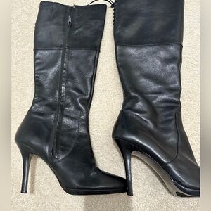 Ralph Lauren Black Leather Boots